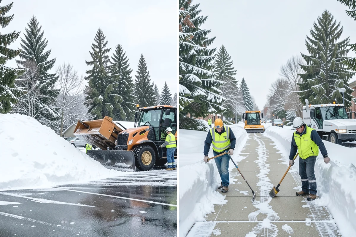 Police Station Snow Removal in Granite Falls, Snohomish County, WA - Identify patrol lots, sally ports, and public entrances