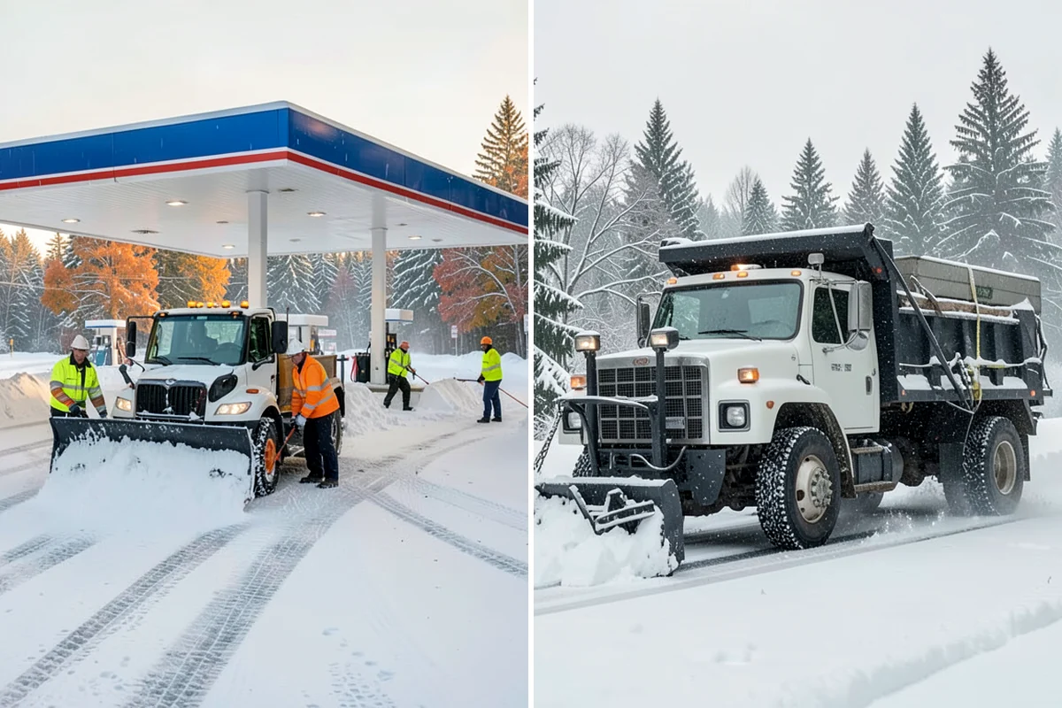 Police Station Snow Removal in Hunts Point, King County, WA - Identify patrol lots, sally ports, and public entrances