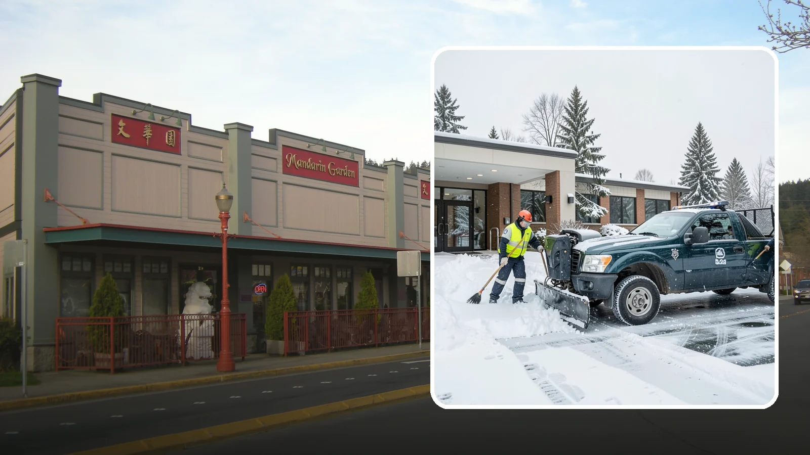 Police Station Snow Removal in Issaquah, King County, WA - We keep police station lots, sally ports, and secure entrances clear so patrol vehicles and personnel move without delay in any...