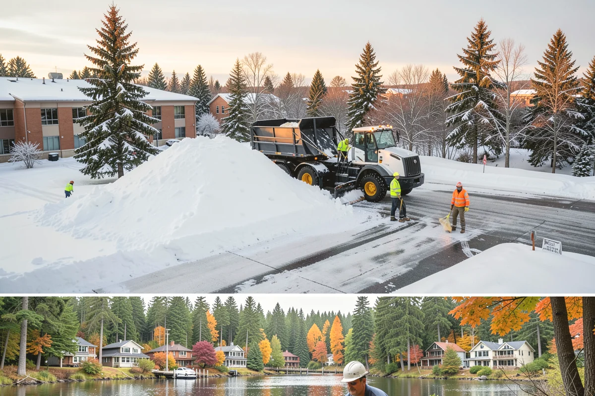Police Station Snow Removal in La Conner, Skagit County, WA - Stations require reliable coverage from late November through February during lowland freeze events.