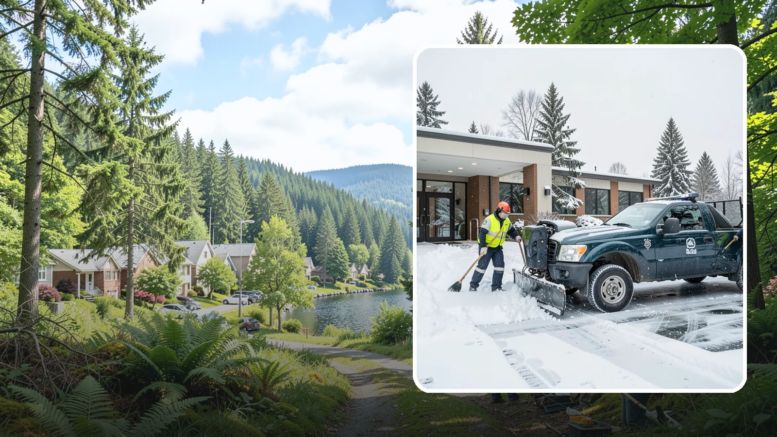 Police Station Snow Removal in Lake Forest Park, King County, WA - We keep police station lots, sally ports, and secure entrances clear so patrol vehicles and personnel move without delay in any...