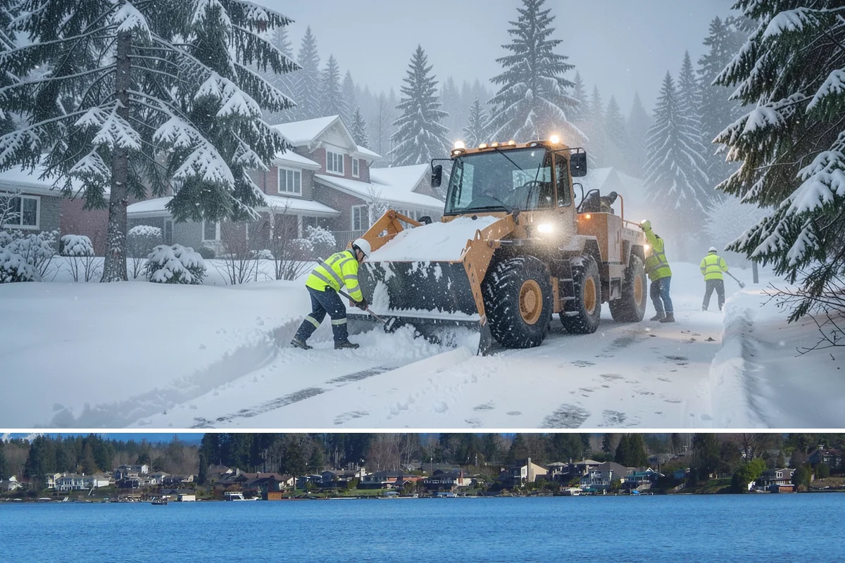 Police Station Snow Removal in Lake Stevens, Snohomish County, WA - Stations require reliable coverage from late November through February during lowland freeze events.