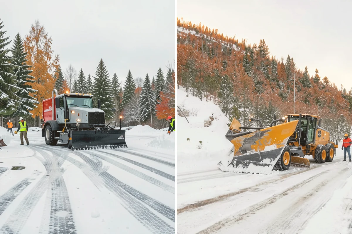 Police Station Snow Removal in Lynnwood, Snohomish County, WA - Identify patrol lots, sally ports, and public entrances