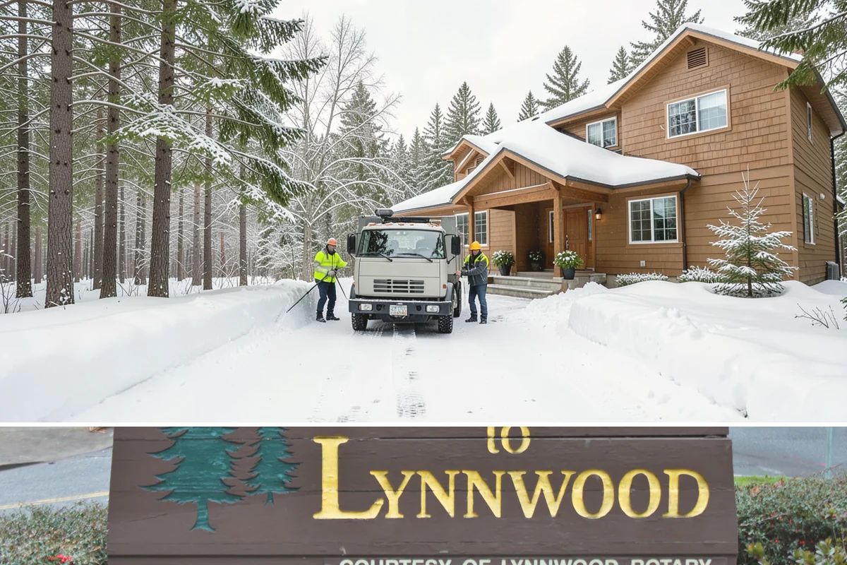 Police Station Snow Removal in Lynnwood, Snohomish County, WA - Stations require reliable coverage from late November through February during lowland freeze events.