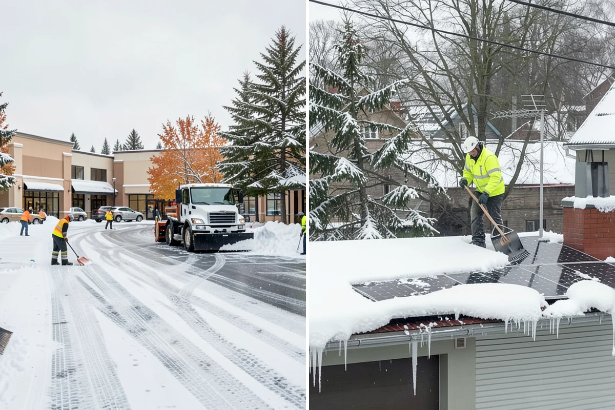 Police Station Snow Removal in Maple Valley, King County, WA - Identify patrol lots, sally ports, and public entrances