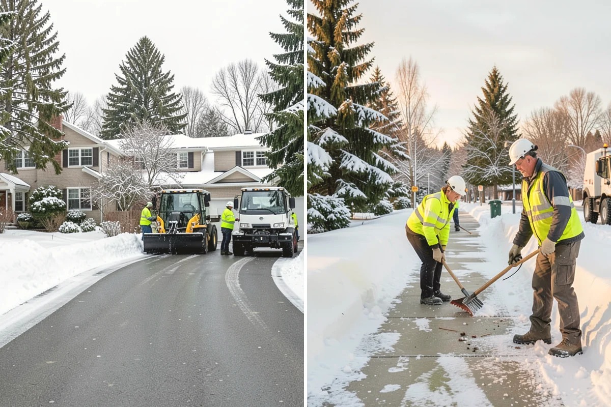 Police Station Snow Removal in Mill Creek, Snohomish County, WA - Identify patrol lots, sally ports, and public entrances