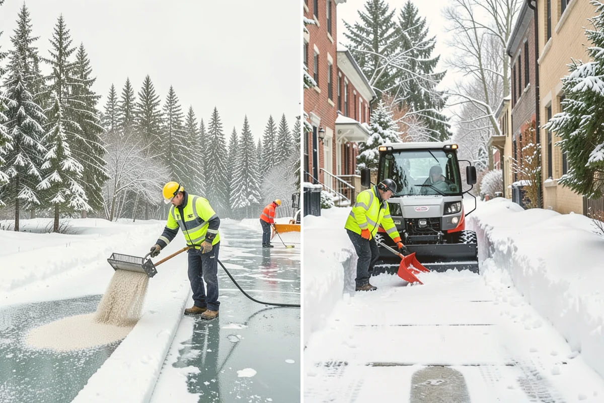 Police Station Snow Removal in Mount Vernon, Skagit County, WA - Identify patrol lots, sally ports, and public entrances