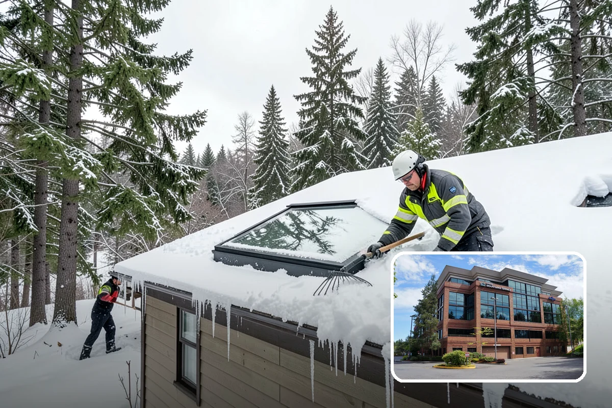 Police Station Snow Removal in Mountlake Terrace, Snohomish County, WA - Patrol and staff lots cleared around the clock