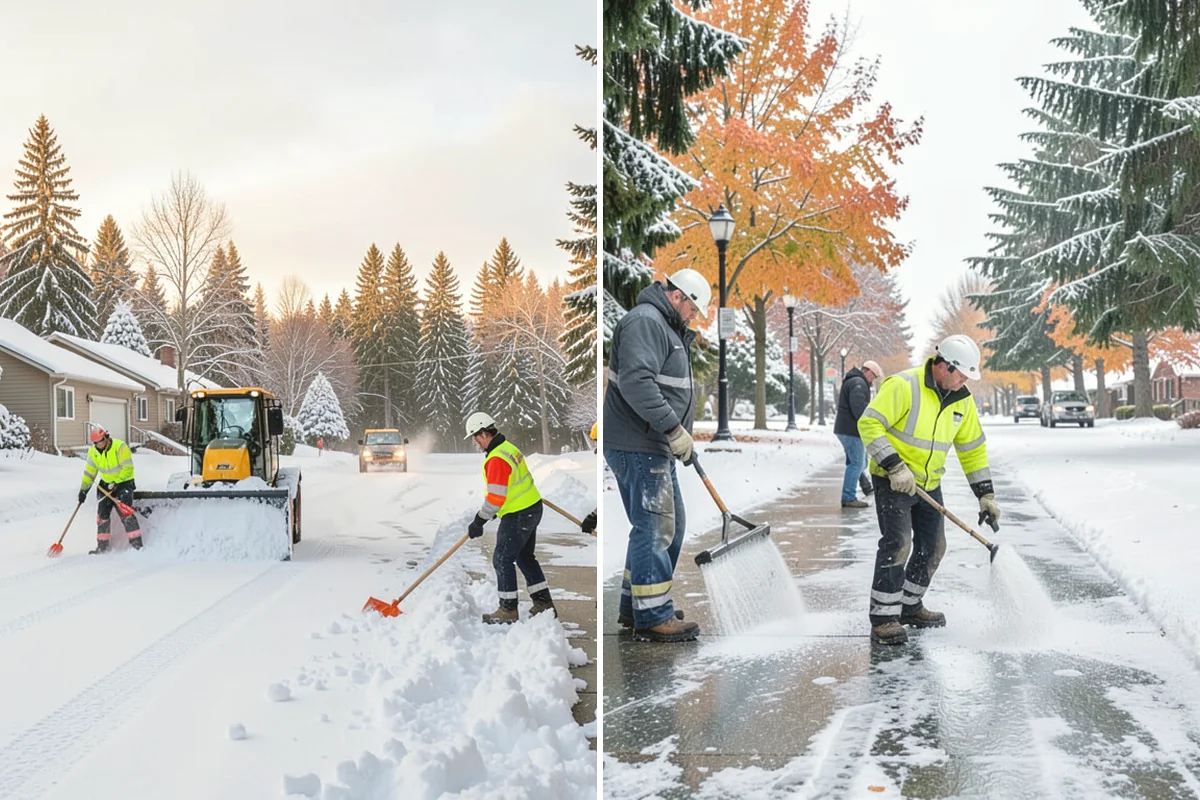 Police Station Snow Removal in Mukilteo, Snohomish County, WA - Identify patrol lots, sally ports, and public entrances
