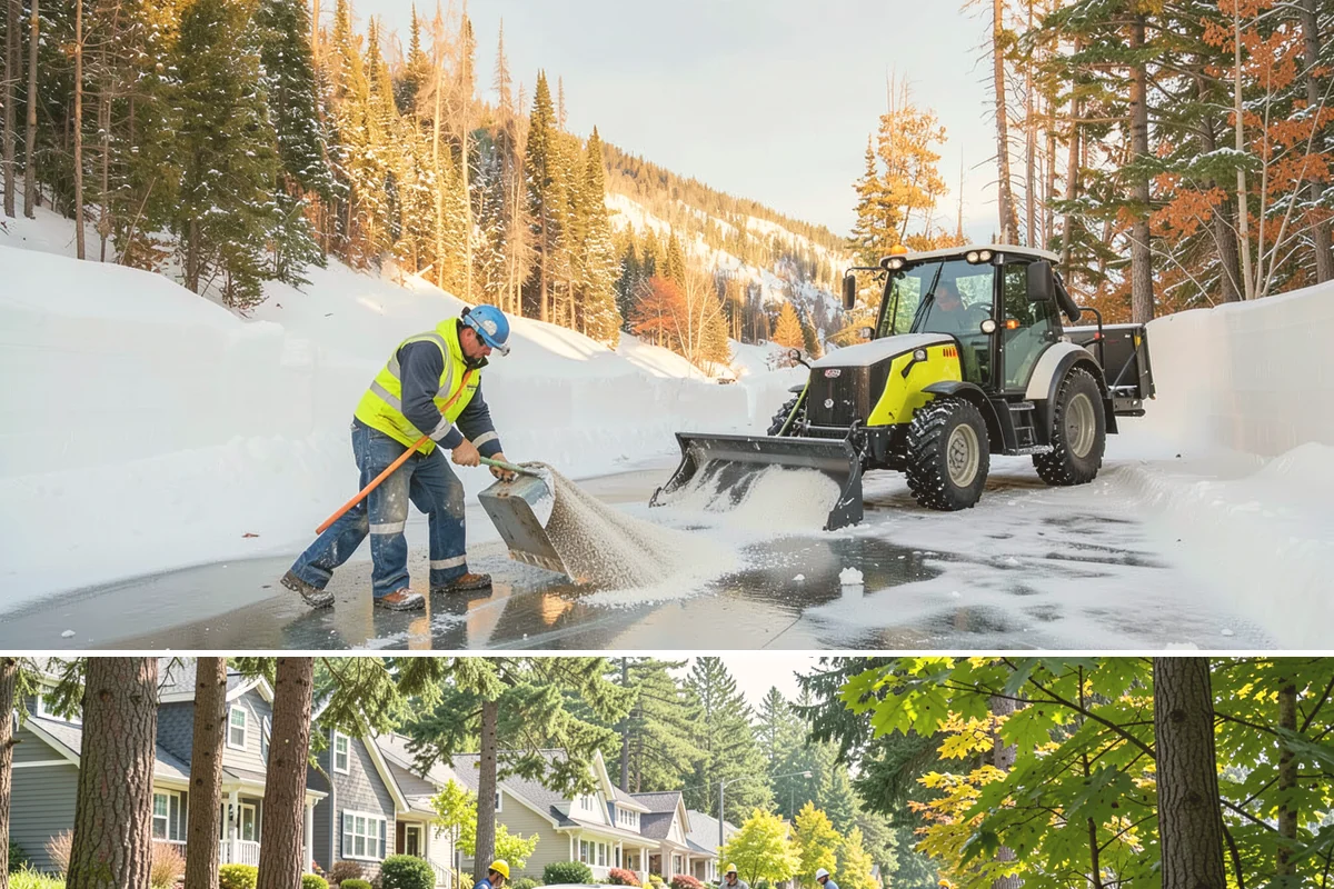 Police Station Snow Removal in Normandy Park, King County, WA - Stations require reliable coverage from late November through February during lowland freeze events.