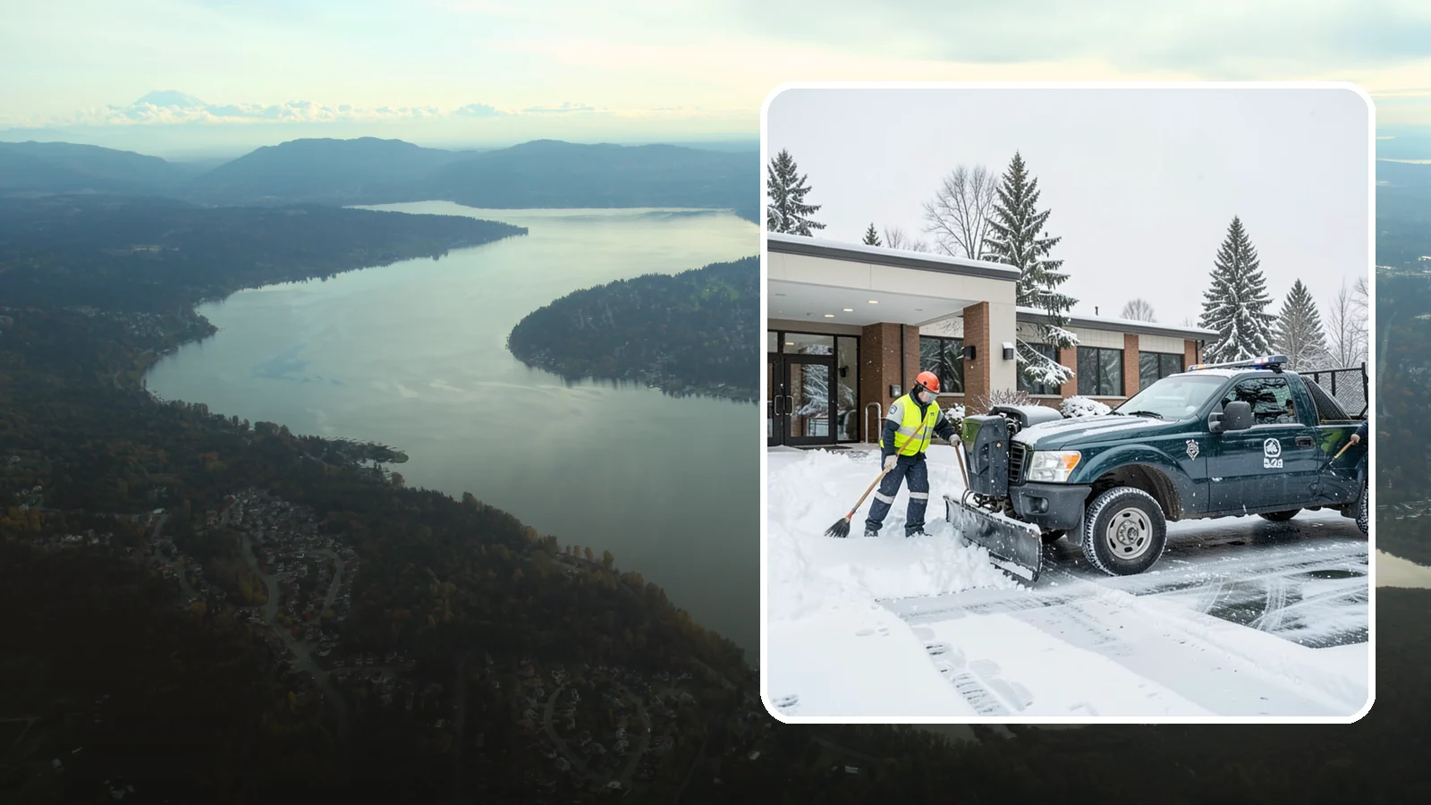 Police Station Snow Removal in Sammamish, King County, WA - We keep police station lots, sally ports, and secure entrances clear so patrol vehicles and personnel move without delay in any...