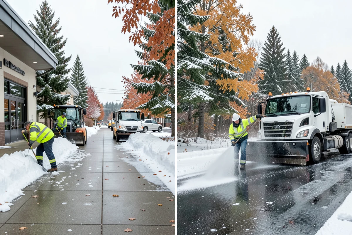 Police Station Snow Removal in Seattle, King County, WA - Identify patrol lots, sally ports, and public entrances