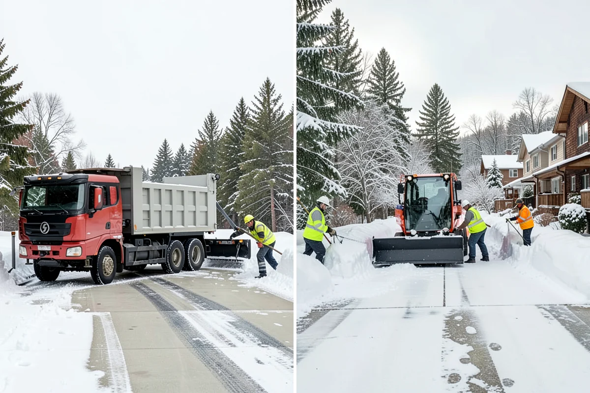 Police Station Snow Removal in Shoreline, King County, WA - Identify patrol lots, sally ports, and public entrances