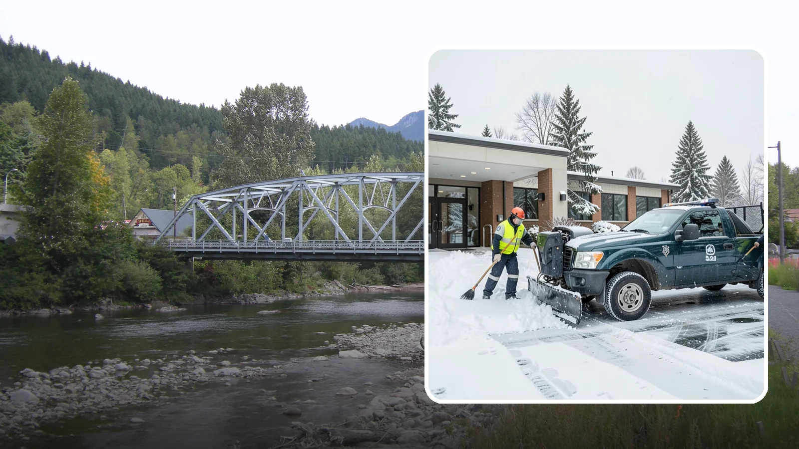 Police Station Snow Removal in Skykomish, King County, WA - We keep police station lots, sally ports, and secure entrances clear so patrol vehicles and personnel move without delay in any...