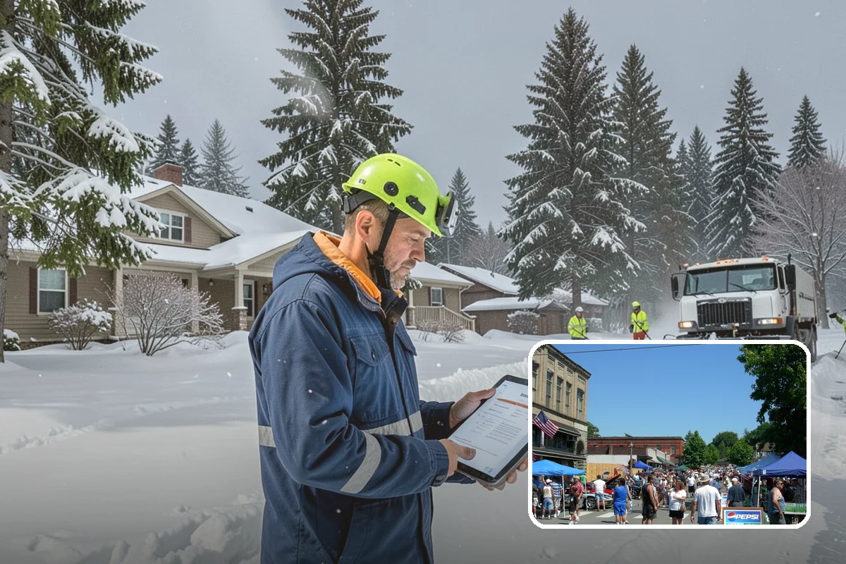 Police Station Snow Removal in Snohomish, Snohomish County, WA - Patrol and staff lots cleared around the clock