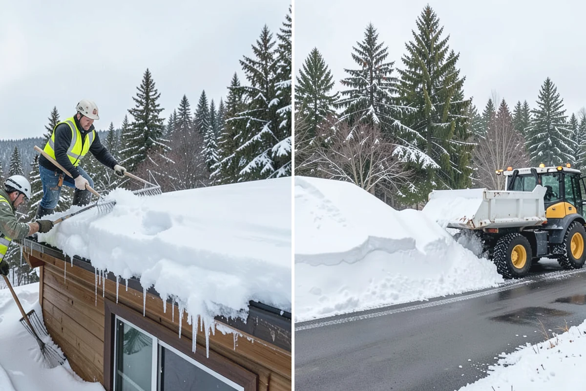 Police Station Snow Removal in Sumner, Pierce County, WA - Identify patrol lots, sally ports, and public entrances