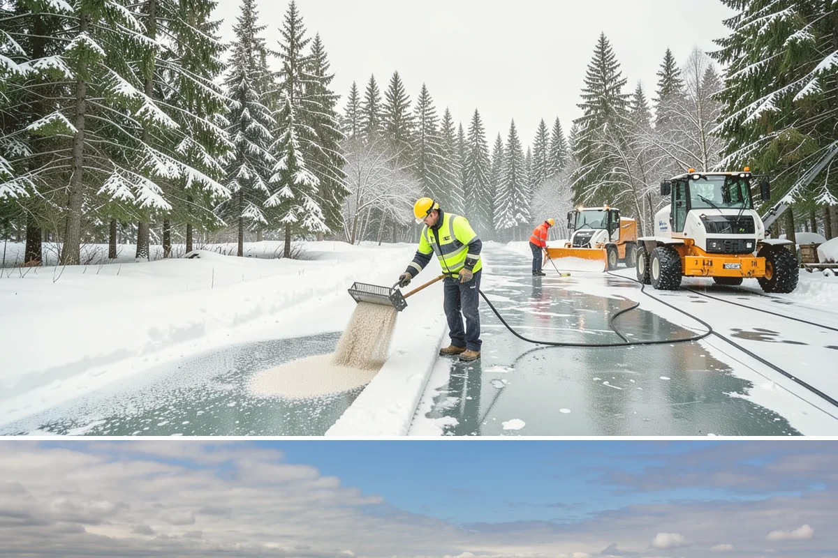 Police Station Snow Removal in University Place, Pierce County, WA - Stations require reliable coverage from late November through February during lowland freeze events.