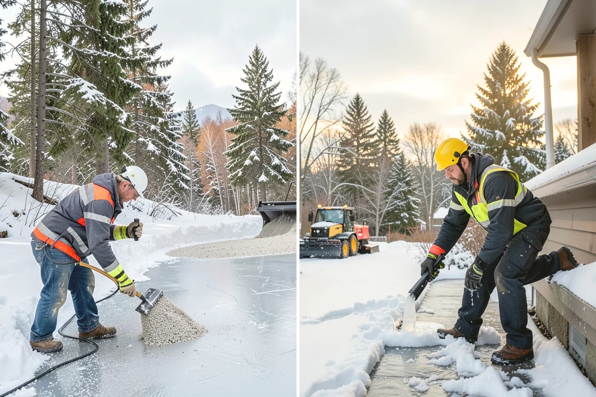 Police Station Snow Removal in Yarrow Point, King County, WA - Identify patrol lots, sally ports, and public entrances