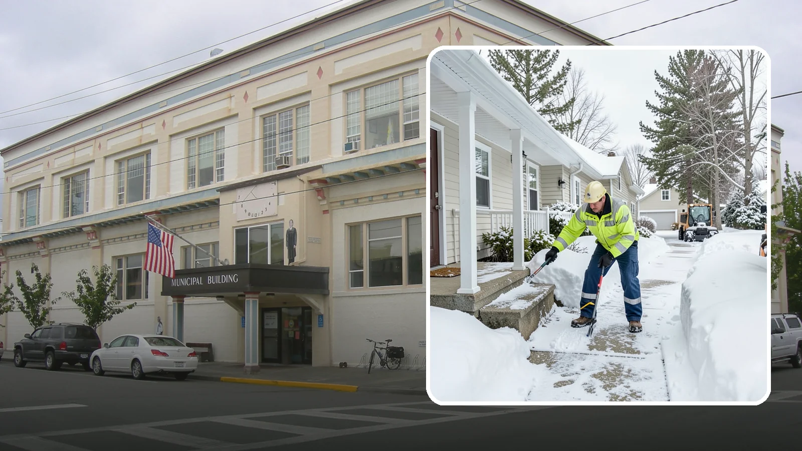 Porch Snow Removal in Anacortes, Skagit County, WA - We clear covered and open porches so your home's main gathering entry stays dry and safe underfoot.