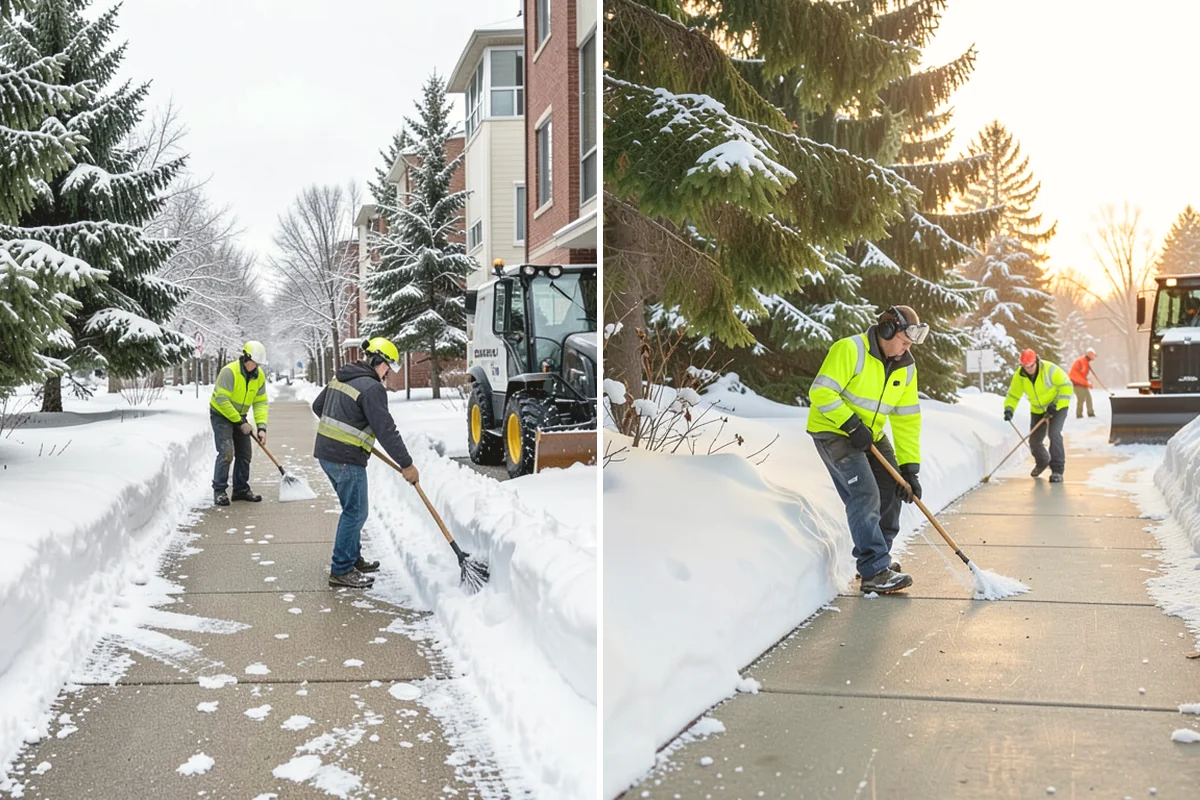 Porch Snow Removal in Anacortes, Skagit County, WA - We evaluate how snow is drifting onto the porch