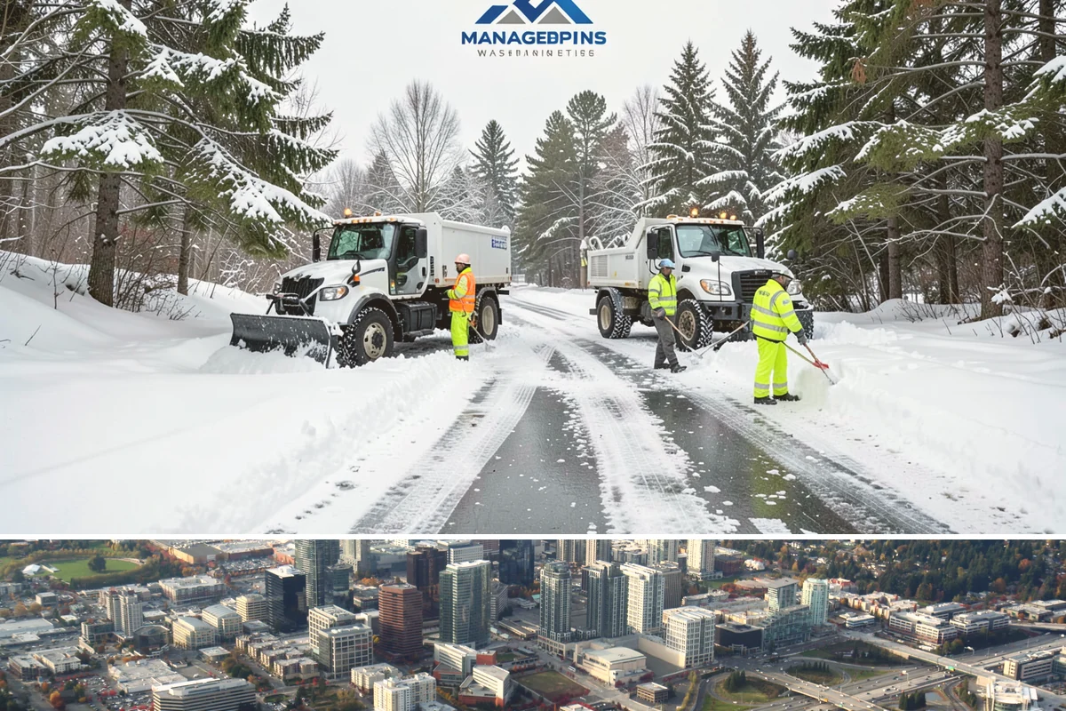 Porch Snow Removal in Bellevue, King County, WA - Book before the first cold outflow so your porch is handled from the season's opening storm.