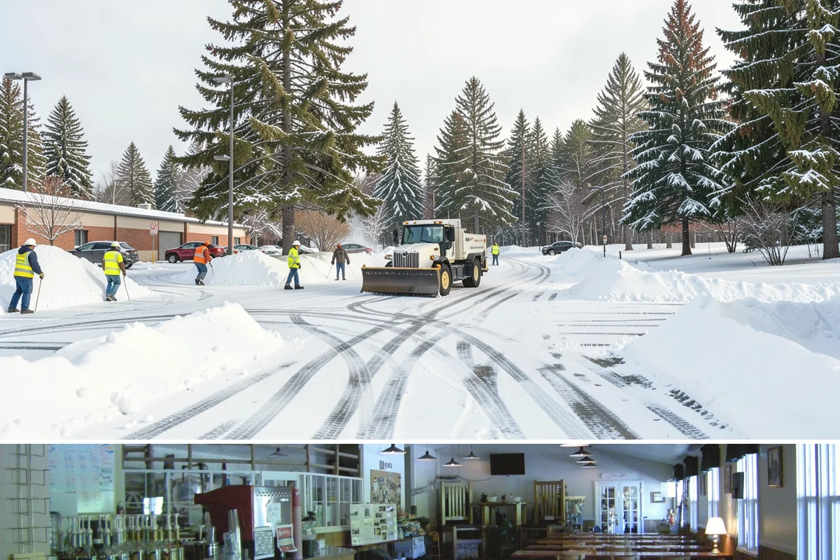 Porch Snow Removal in Black Diamond, King County, WA - Book before the first cold outflow so your porch is handled from the season's opening storm.