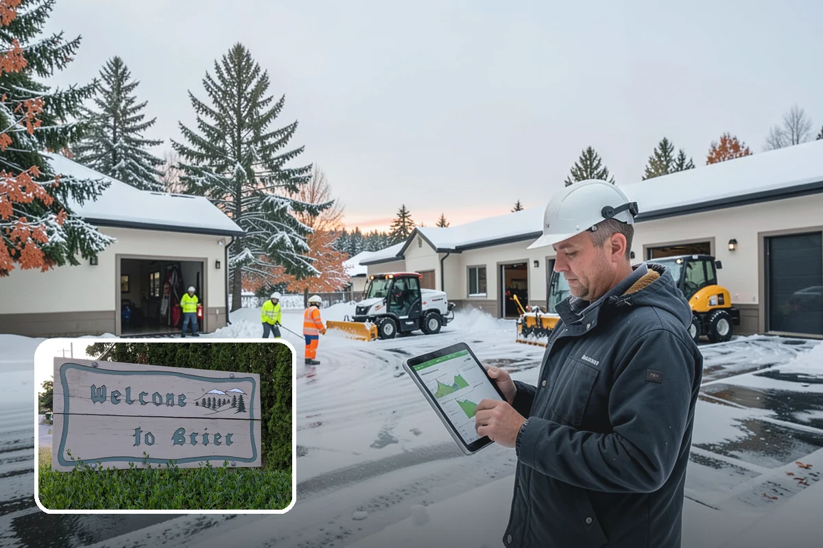 Porch Snow Removal in Brier, Snohomish County, WA - Removes wind-driven snow that gathers at porch edges