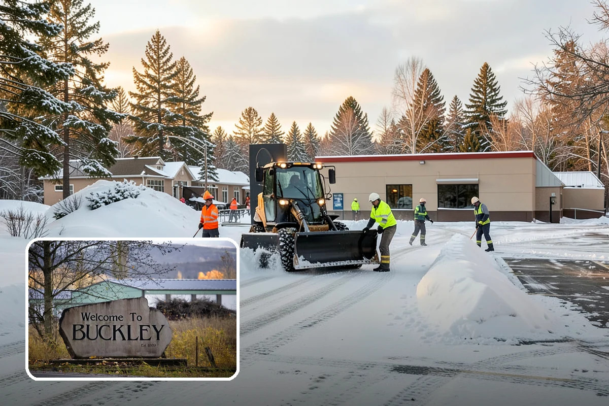 Porch Snow Removal in Buckley, Pierce County, WA - Removes wind-driven snow that gathers at porch edges