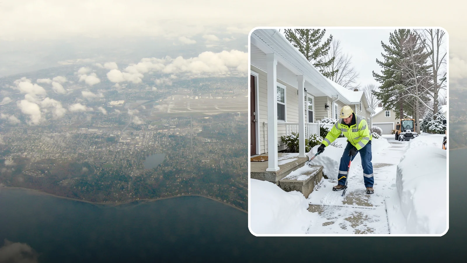 Porch Snow Removal in Burien, King County, WA - We clear covered and open porches so your home's main gathering entry stays dry and safe underfoot.
