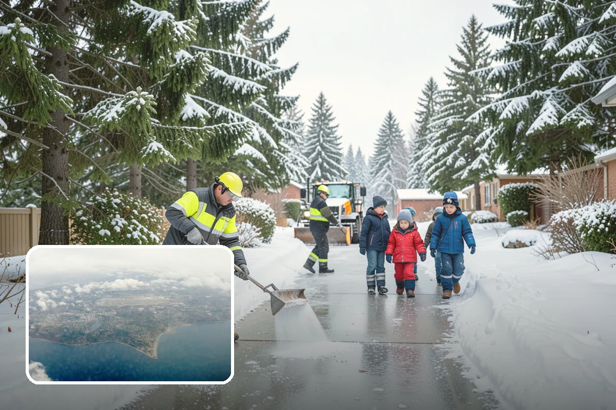 Porch Snow Removal in Burien, King County, WA - Removes wind-driven snow that gathers at porch edges