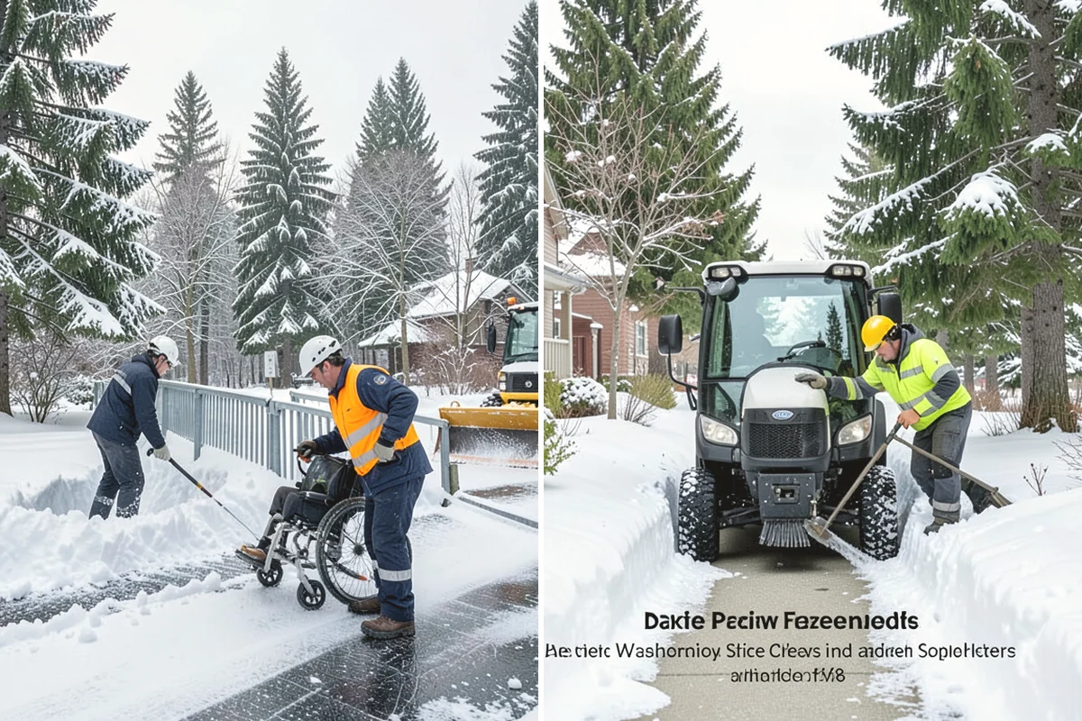 Porch Snow Removal in Burlington, Skagit County, WA - We evaluate how snow is drifting onto the porch