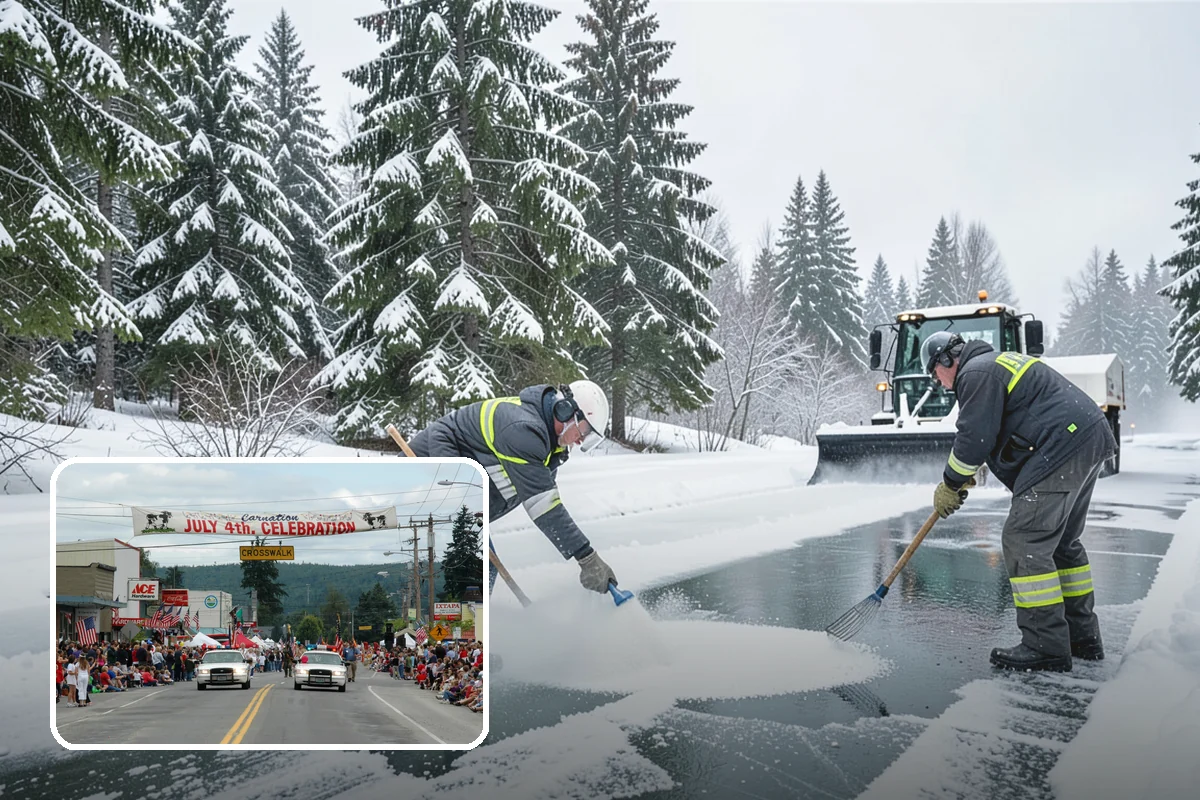 Porch Snow Removal in Carnation, King County, WA - Removes wind-driven snow that gathers at porch edges