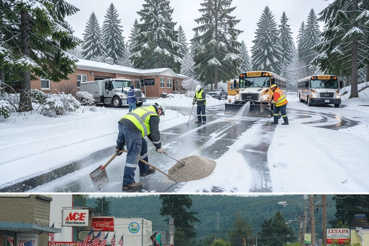 Porch Snow Removal in Carnation, King County, WA - Book before the first cold outflow so your porch is handled from the season's opening storm.