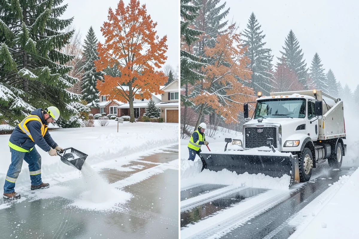 Porch Snow Removal in Darrington, Snohomish County, WA - We evaluate how snow is drifting onto the porch