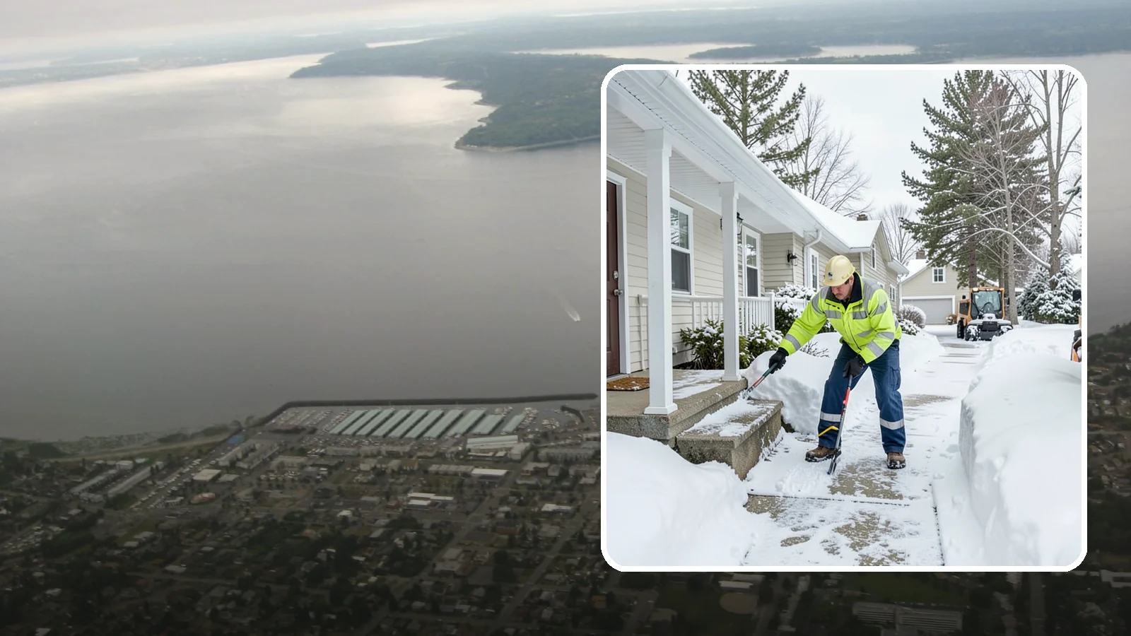 Porch Snow Removal in Des Moines, King County, WA - We clear covered and open porches so your home's main gathering entry stays dry and safe underfoot.