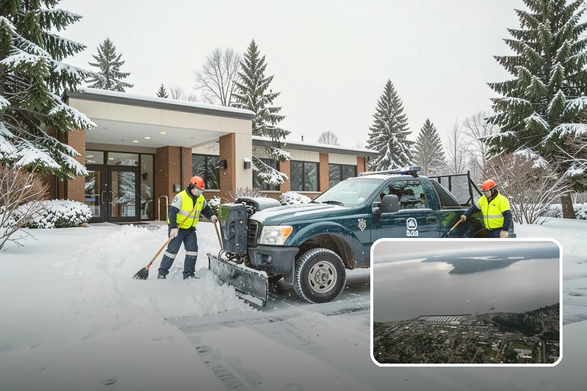 Porch Snow Removal in Des Moines, King County, WA - Removes wind-driven snow that gathers at porch edges