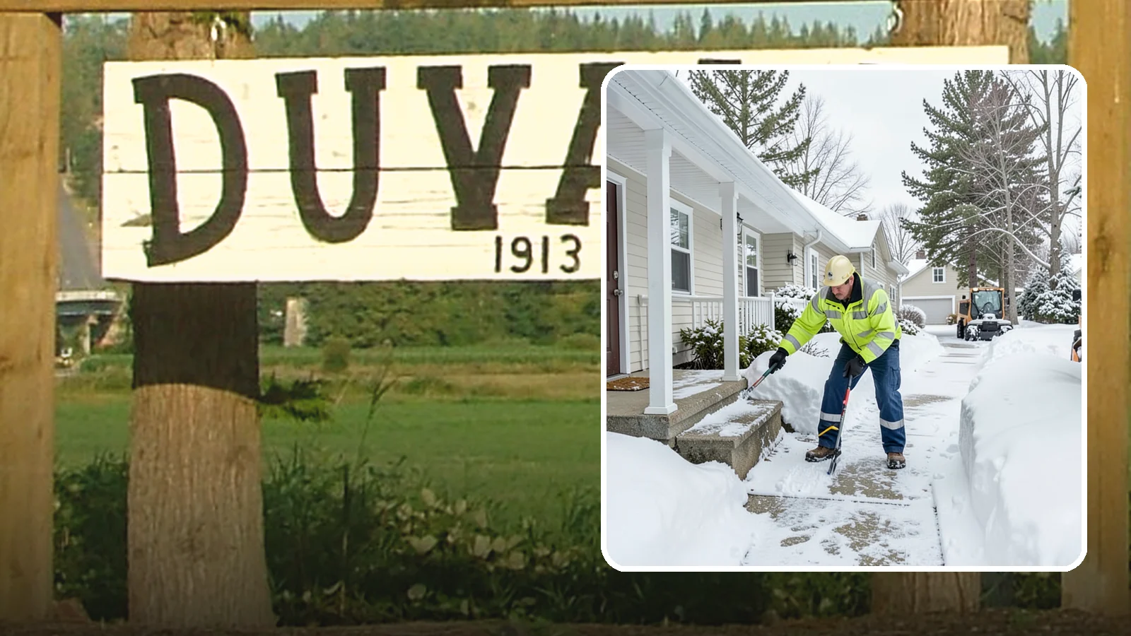 Porch Snow Removal in Duvall, King County, WA - We clear covered and open porches so your home's main gathering entry stays dry and safe underfoot.