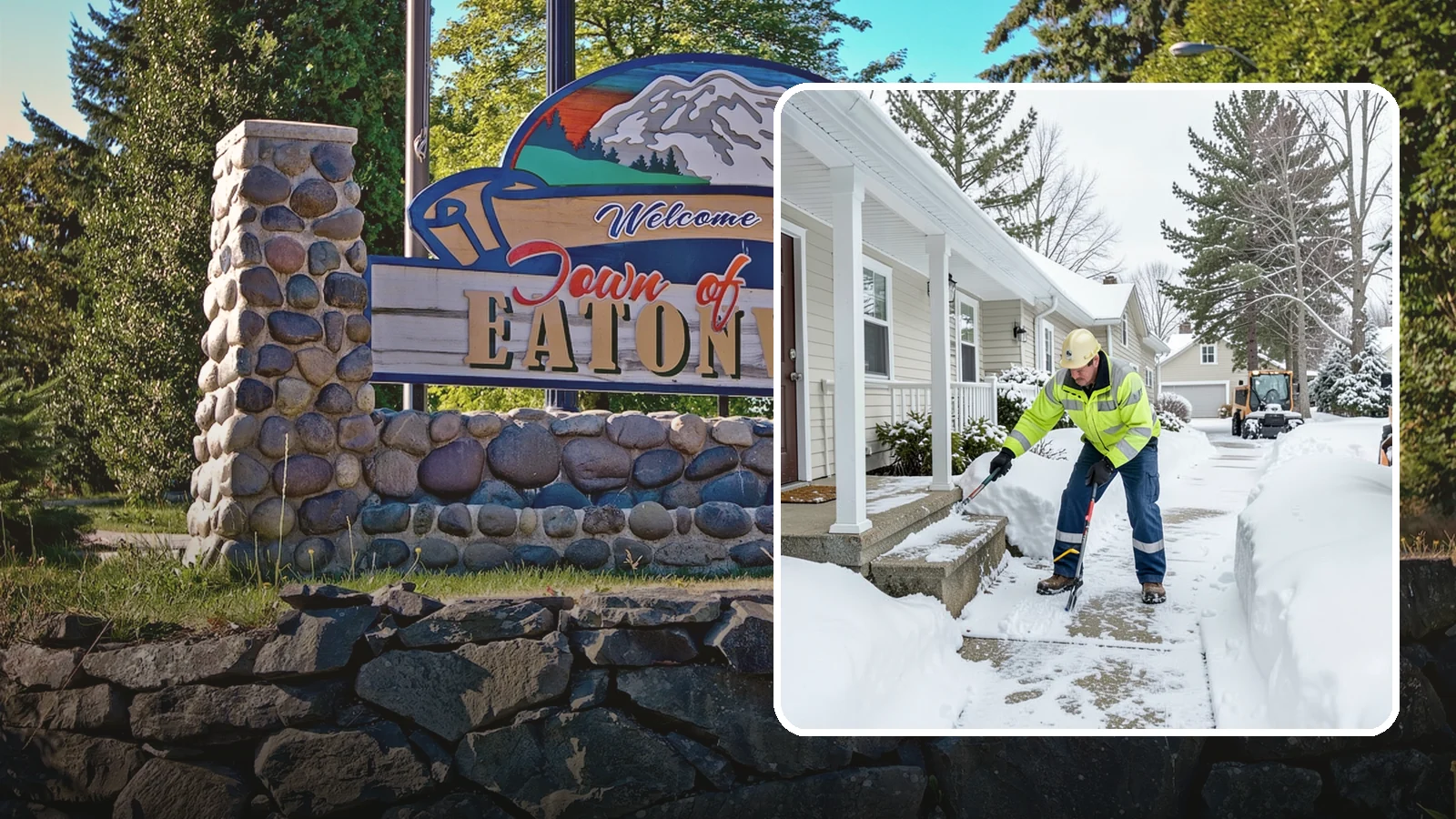 Porch Snow Removal in Eatonville, Pierce County, WA - We clear covered and open porches so your home's main gathering entry stays dry and safe underfoot.