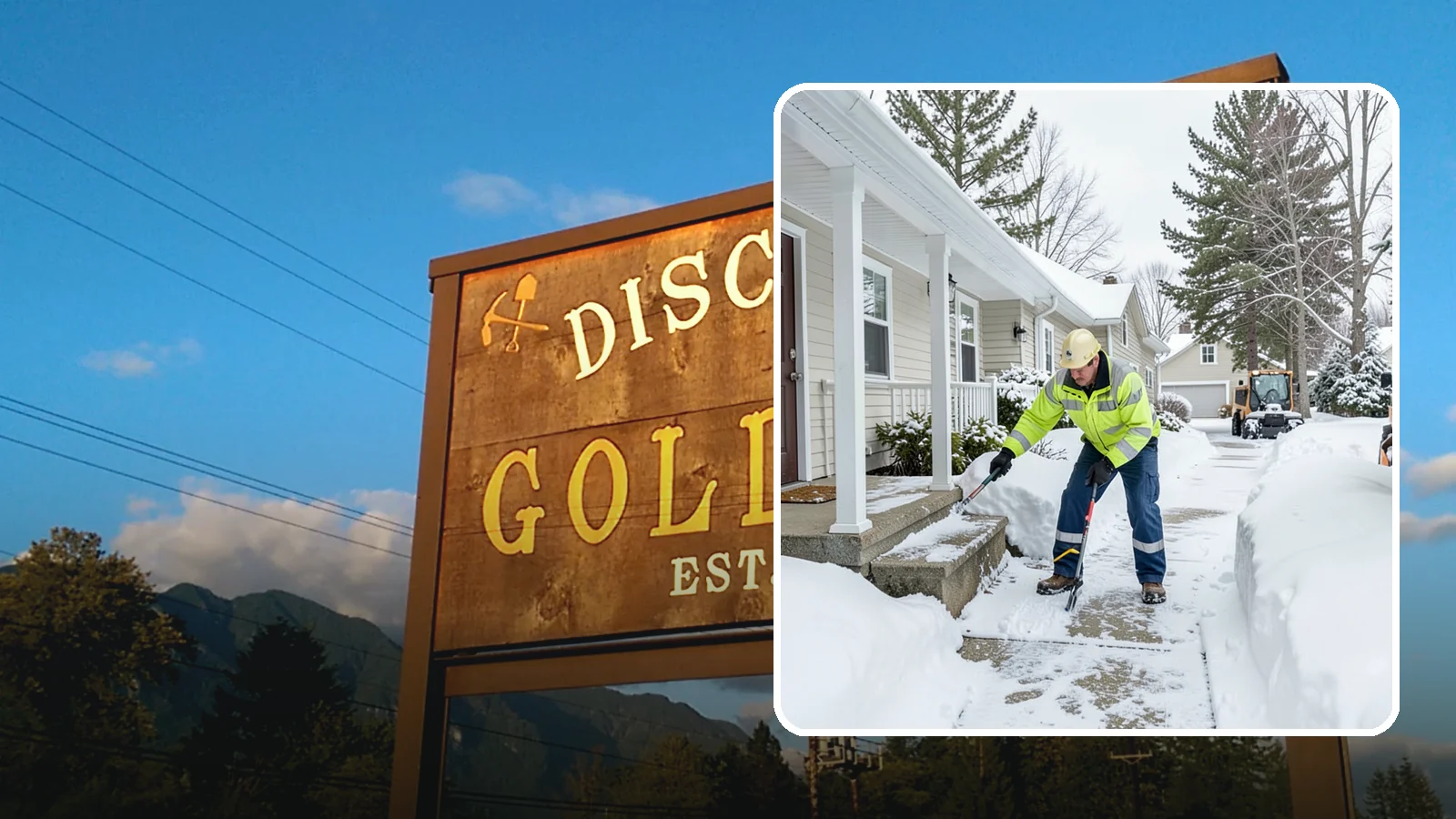 Porch Snow Removal in Gold Bar, Snohomish County, WA - We clear covered and open porches so your home's main gathering entry stays dry and safe underfoot.
