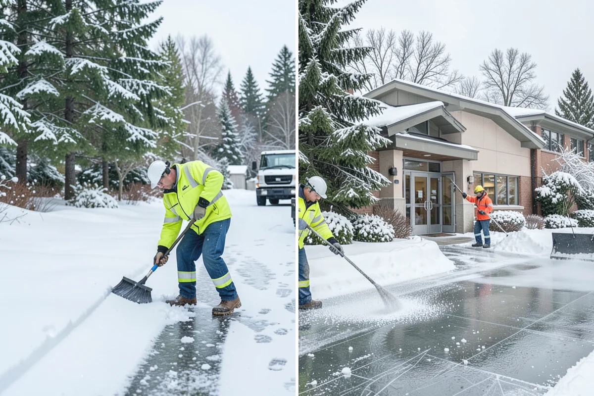 Porch Snow Removal in Gold Bar, Snohomish County, WA - We evaluate how snow is drifting onto the porch