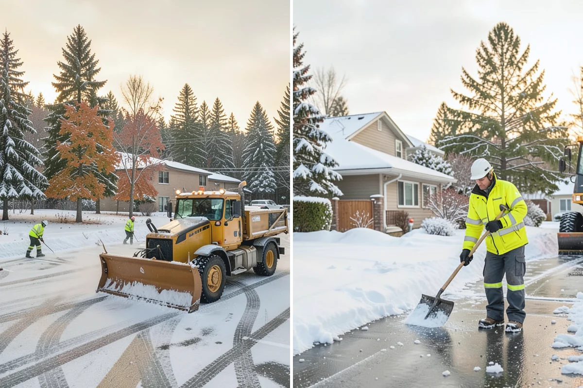 Porch Snow Removal in Granite Falls, Snohomish County, WA - We evaluate how snow is drifting onto the porch