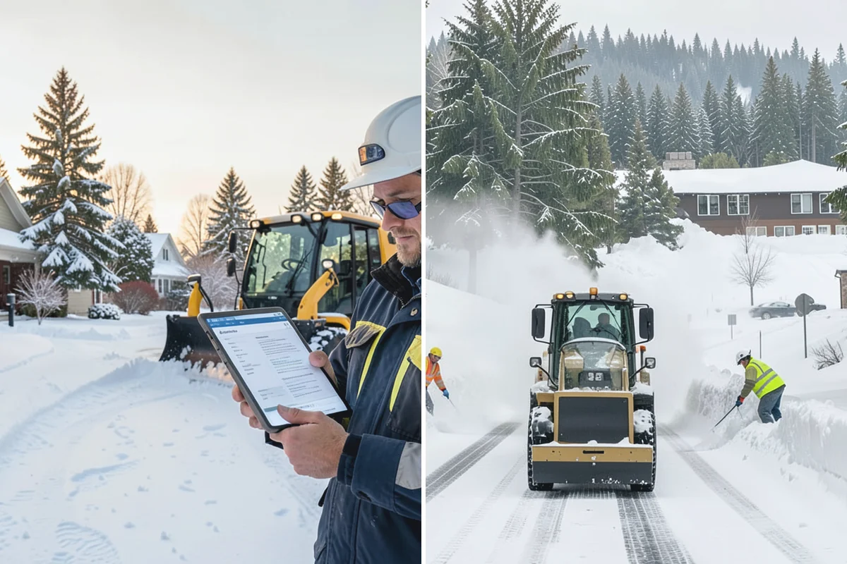 Porch Snow Removal in Hamilton, Skagit County, WA - We evaluate how snow is drifting onto the porch