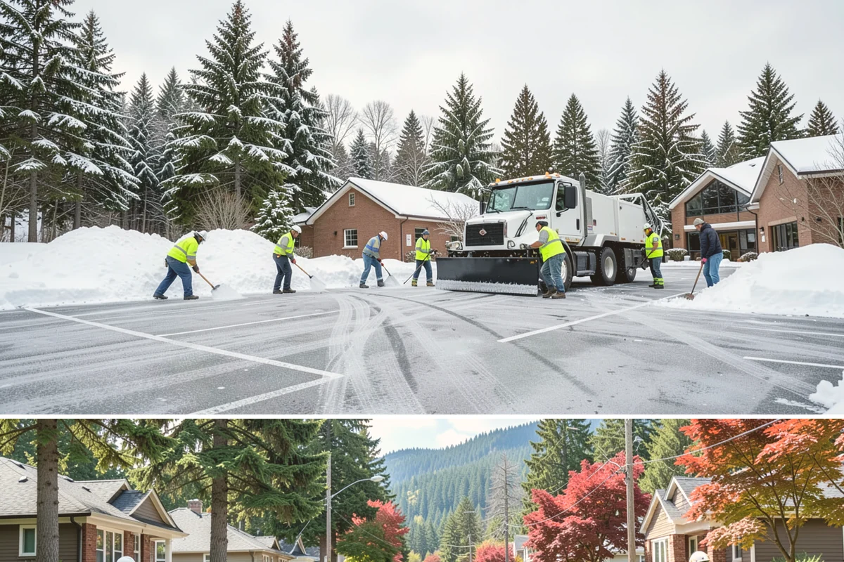 Porch Snow Removal in Hunts Point, King County, WA - Book before the first cold outflow so your porch is handled from the season's opening storm.