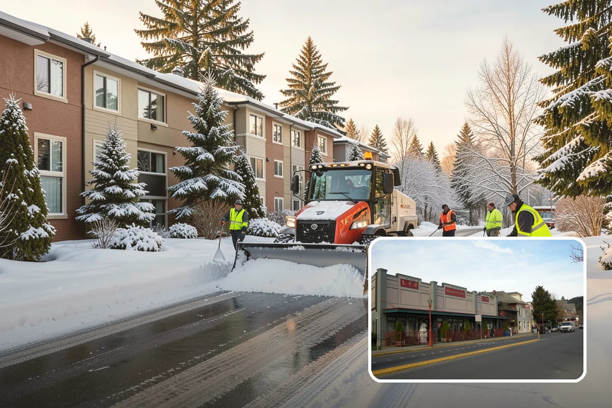 Porch Snow Removal in Issaquah, King County, WA - Removes wind-driven snow that gathers at porch edges