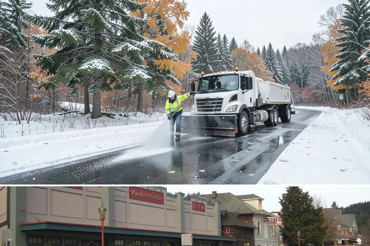 Porch Snow Removal in Issaquah, King County, WA - Book before the first cold outflow so your porch is handled from the season's opening storm.