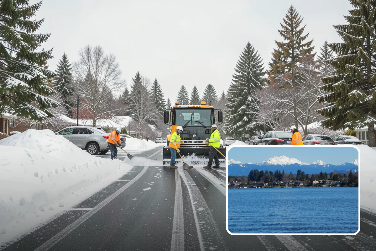 Porch Snow Removal in Lake Stevens, Snohomish County, WA - Removes wind-driven snow that gathers at porch edges