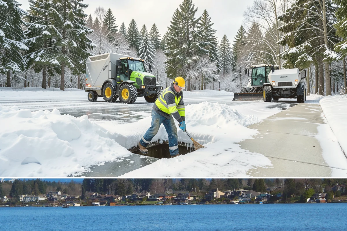 Porch Snow Removal in Lake Stevens, Snohomish County, WA - Book before the first cold outflow so your porch is handled from the season's opening storm.