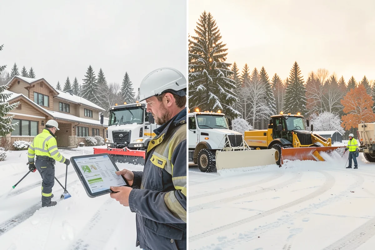 Porch Snow Removal in Langley, Island County, WA - We evaluate how snow is drifting onto the porch