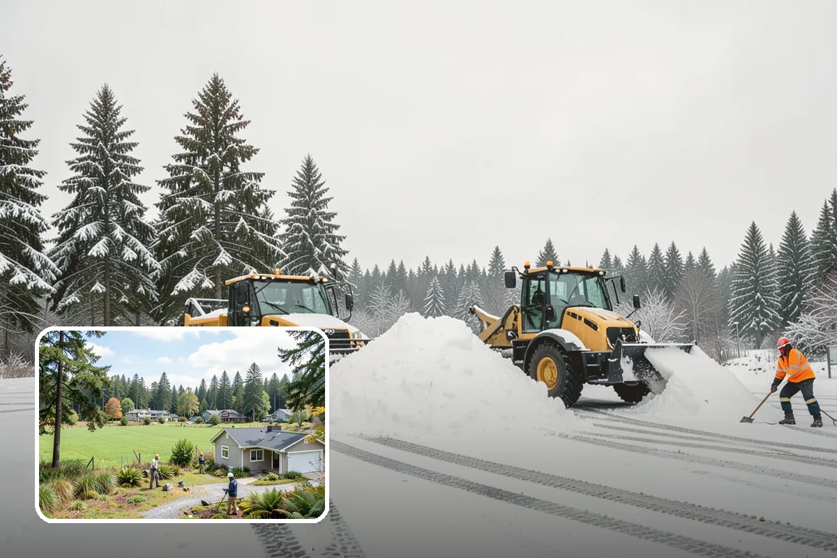 Porch Snow Removal in Lyman, Skagit County, WA - Removes wind-driven snow that gathers at porch edges