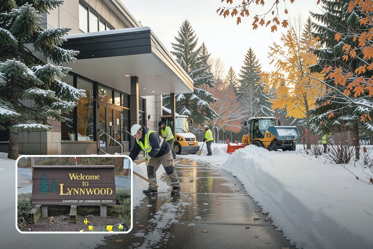 Porch Snow Removal in Lynnwood, Snohomish County, WA - Removes wind-driven snow that gathers at porch edges